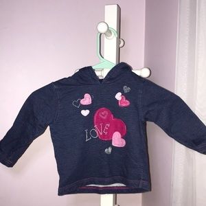 Denim “Love” Hoodie!